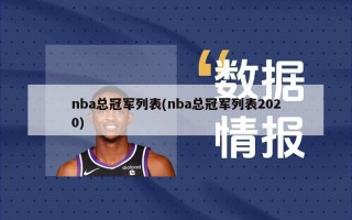 nba总冠军列表(nba总冠军列表2020)