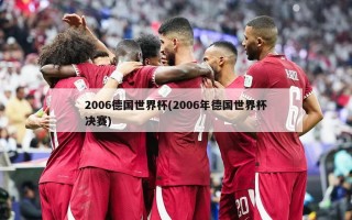 2006德国世界杯(2006年德国世界杯决赛)